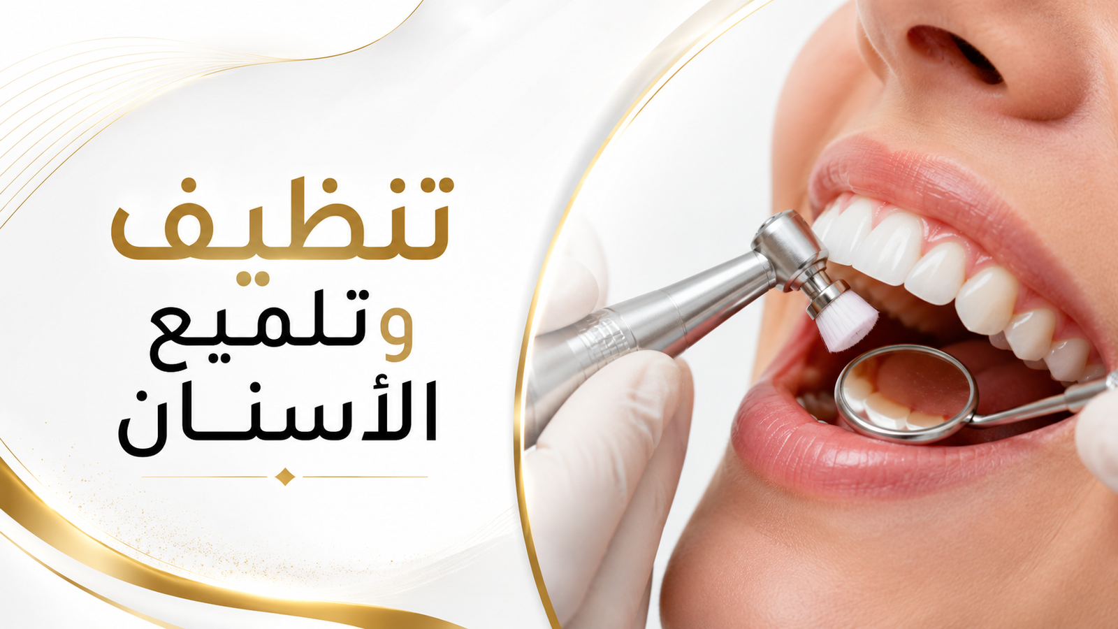 تنظيف وتلميع الأسنان